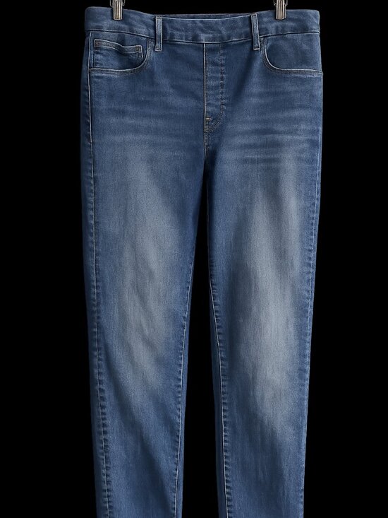 Good American Denim - Good American Power Stretch Pull-On Skinny Jeans Indigo | XL | High Rise Sculpti